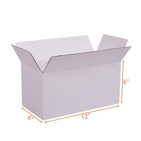 12x6x6 white box single